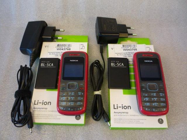 Телефон Nokia 1208 с новым АКБ