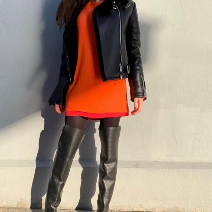 Сапоги кожаные