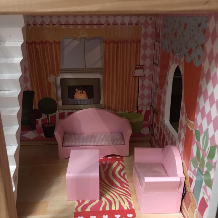 Домик для кукол (с мебелью)
