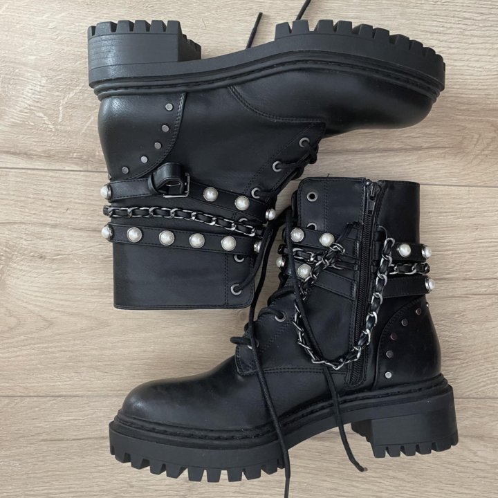 Ботинки кожа