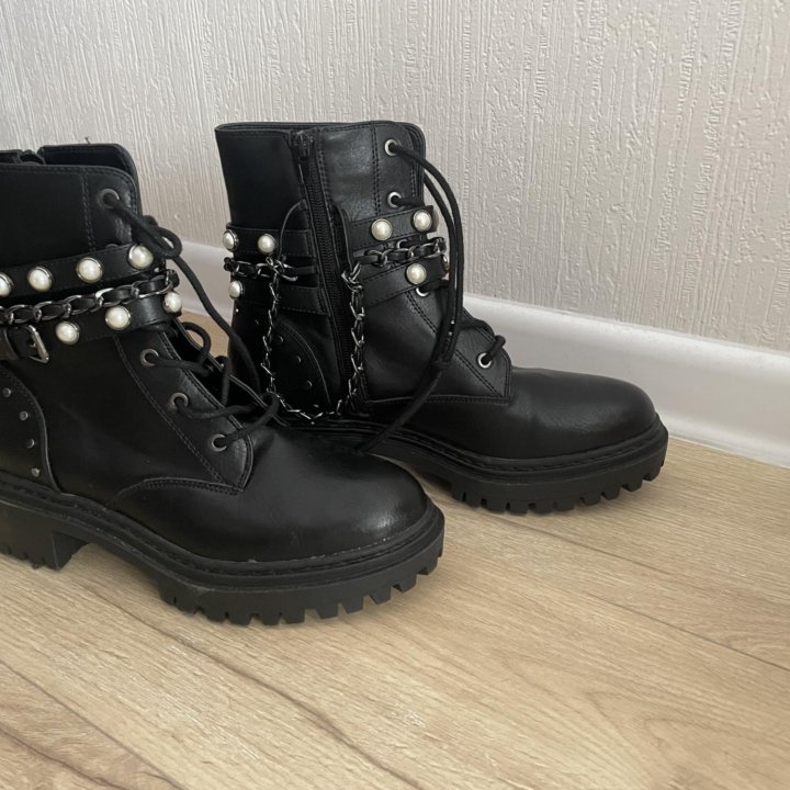 Ботинки кожа