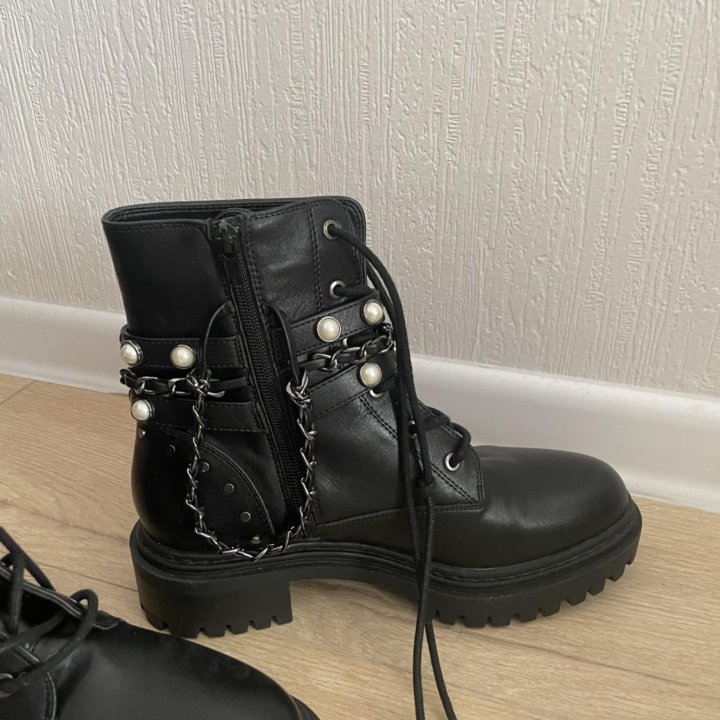 Ботинки кожа