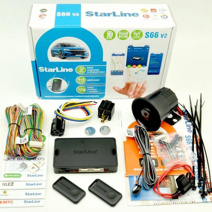 StarLine S66 v2 GSM, установка