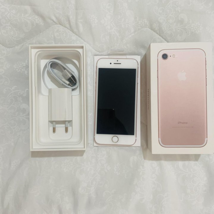 IPHONE 7 ROSE GOLD 128GB Новый Почти 