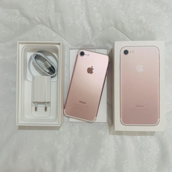 IPHONE 7 ROSE GOLD 128GB Новый Почти 