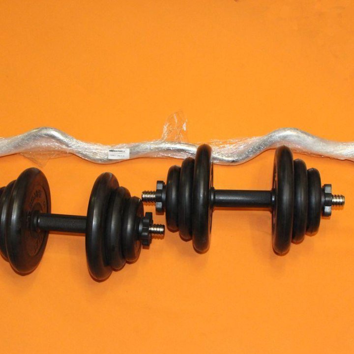 ???? Гантели 20кг + EZ-Гриф MB Barbell 25д (26мм)