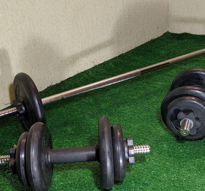 ☎️ Гантели и гриф прямой 30кг MB Barbell Новый