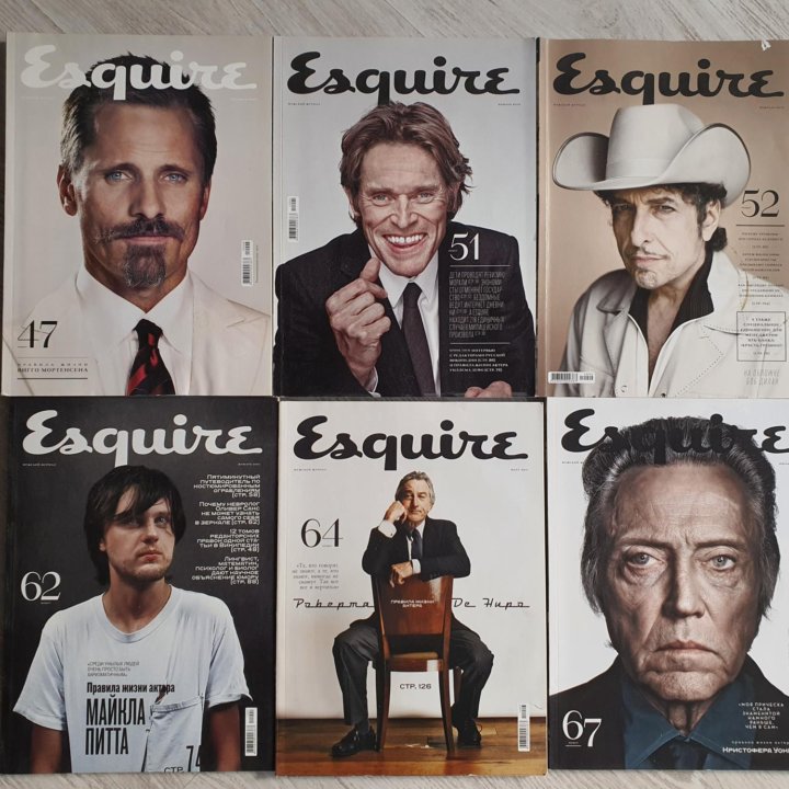 Журналы Esquire 2006, 2007, 2008, 2009, 2010, 2011