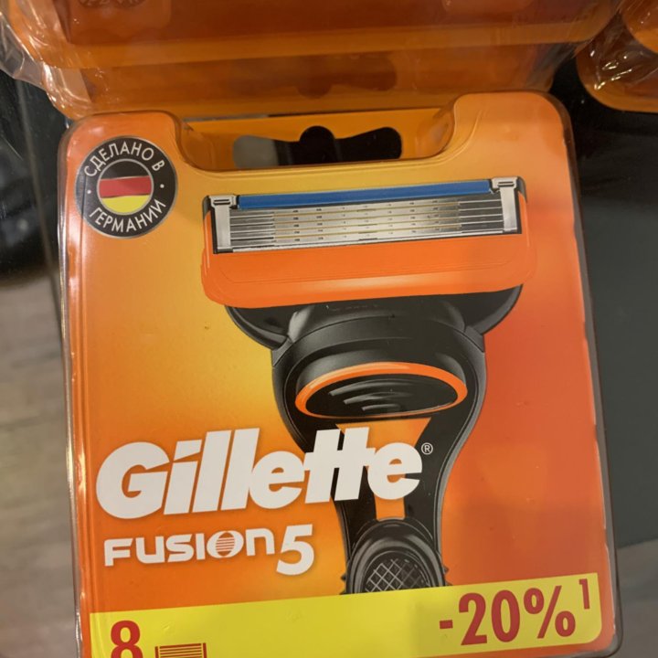 Gillette fusion 5, 8 кассет Германия