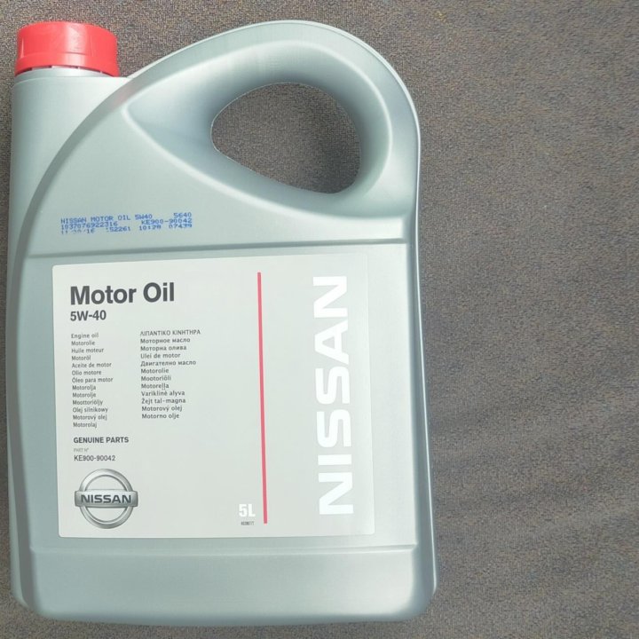 Масло моторное Nissan 5w40 5л