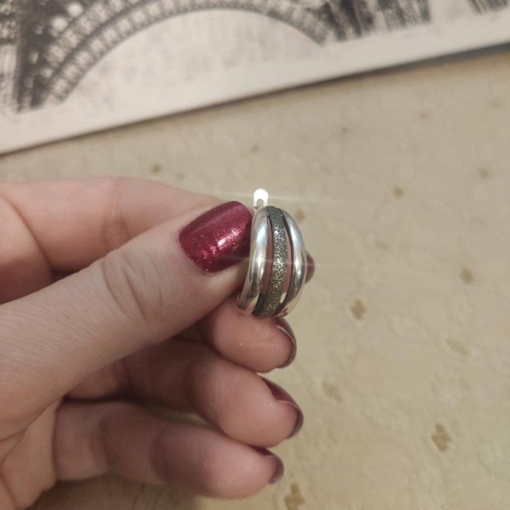 Серьги серебряные