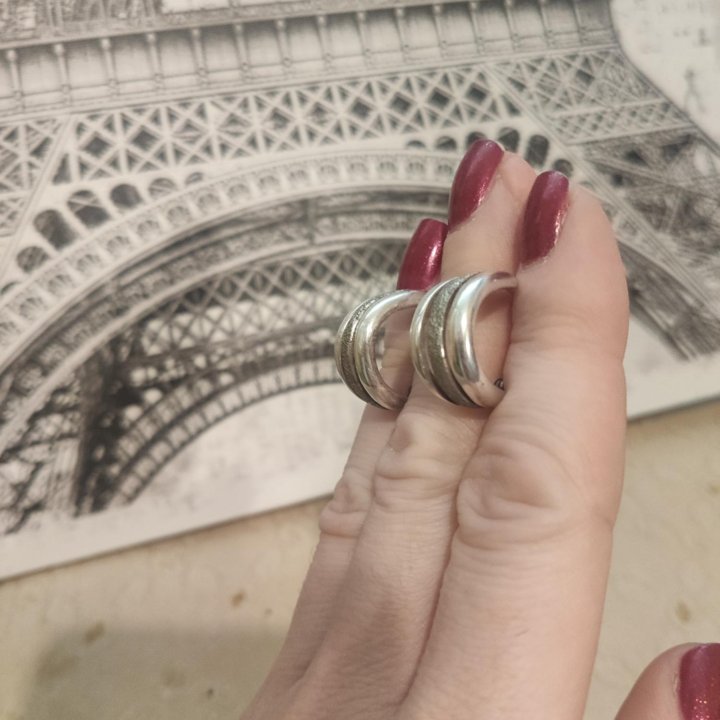 Серьги серебряные