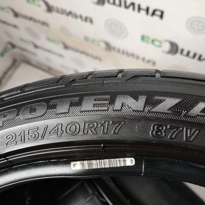 Bridgestone Potenza RE050A 215/40 R17 87V, 2 шт