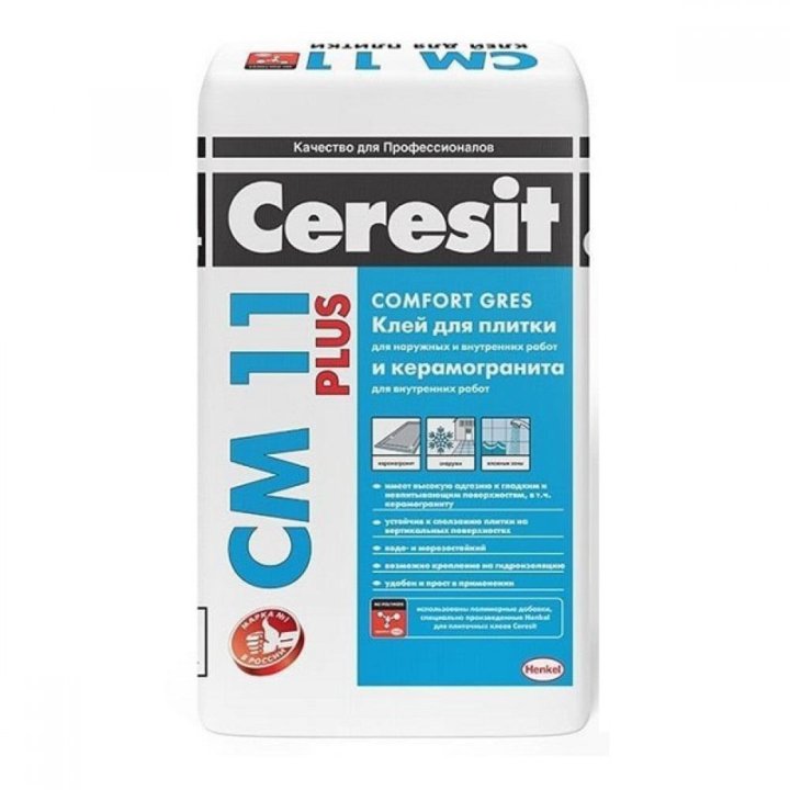 Клей для керамогранита Ceresit CM-11 Pro (25кг)