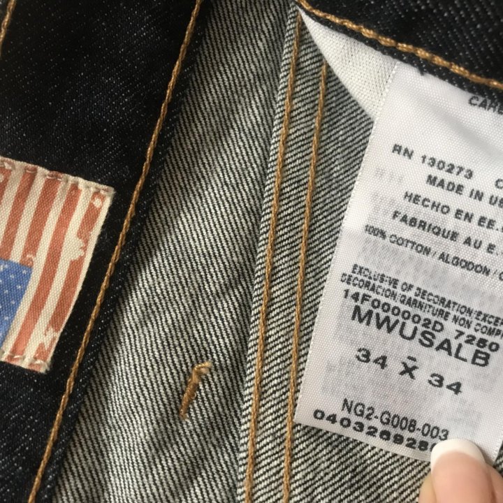 Оригинал Wrangler W34 L34,made in USA