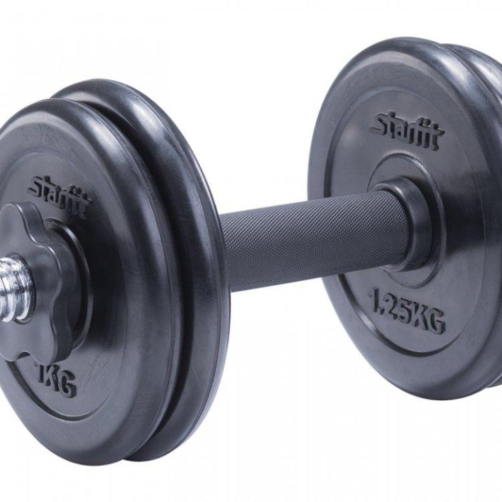 Гантель STARFIT разборная, обрезиненная DB-712, 6 кг