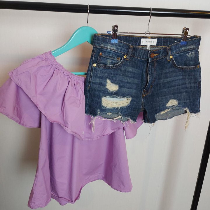 Джинсовые шорты Mango