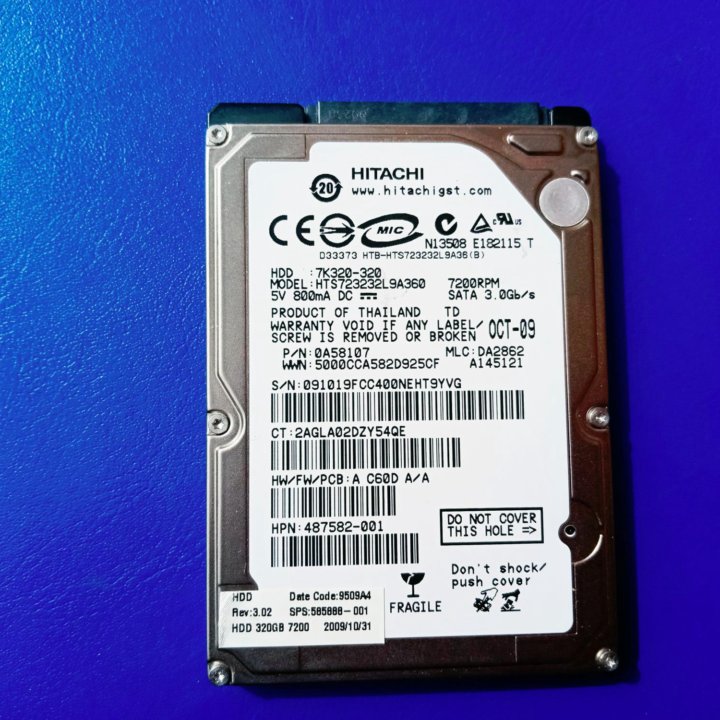 Hdd 320gb для ноутбука Hitachi