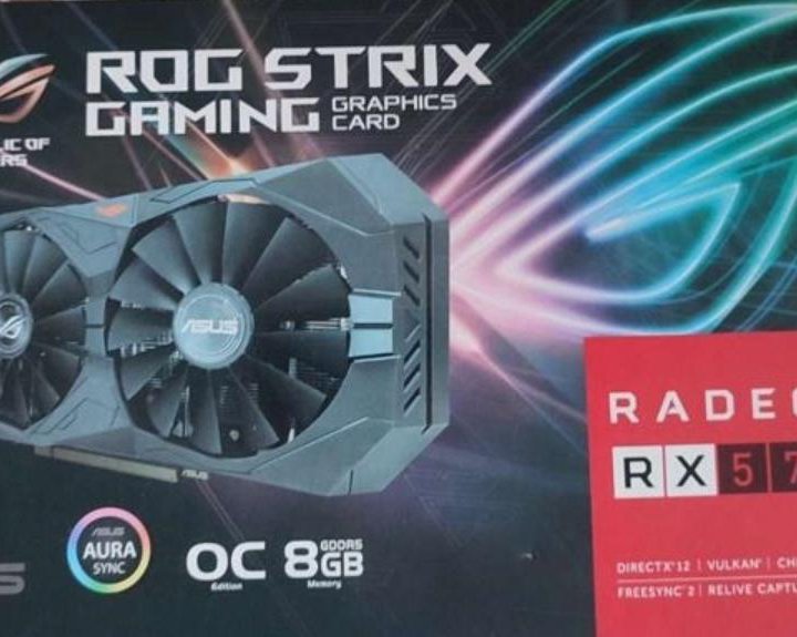 Коробка от видеокарты RX580 8GB