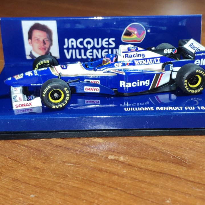 Williams Renault FW18 1996 Jacques Villeneuve 1/43