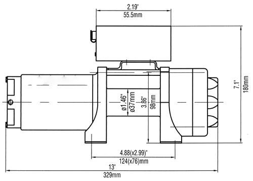 Лебёдка Runva EWP 3500 A для квадроцикла