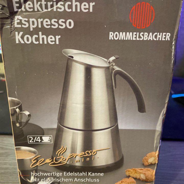 Кофеварка гейзерная электрическая Rommelsbacher EK