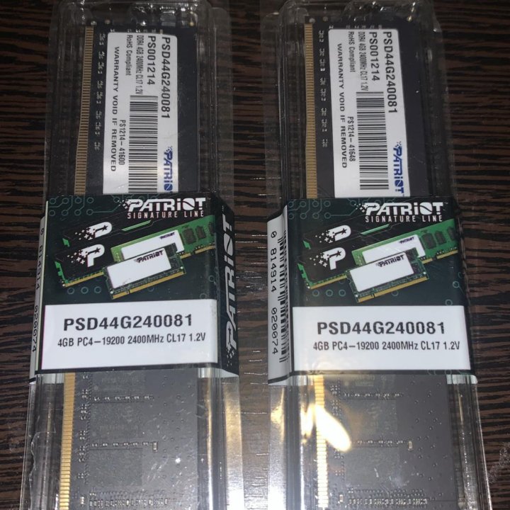 Модуль памяти DDR4 4GB Patriot Memory PSD44G240081