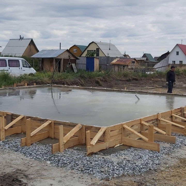 Фундамент. Монолитная плита под ключ