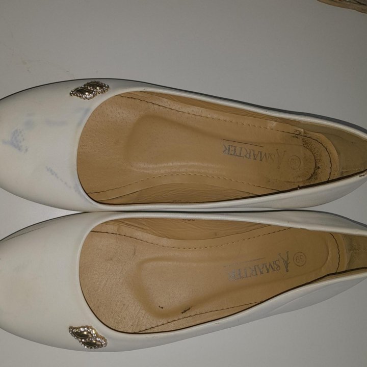 Балетки белые бу