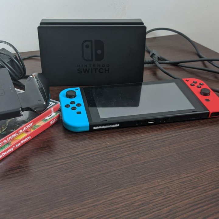 Nintendo switch (2-я ревизия) + 2 игры