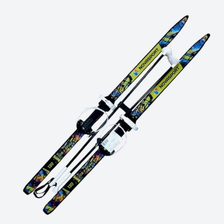 Лыжный комплект NovaSport Cosmo 120 см с универсал