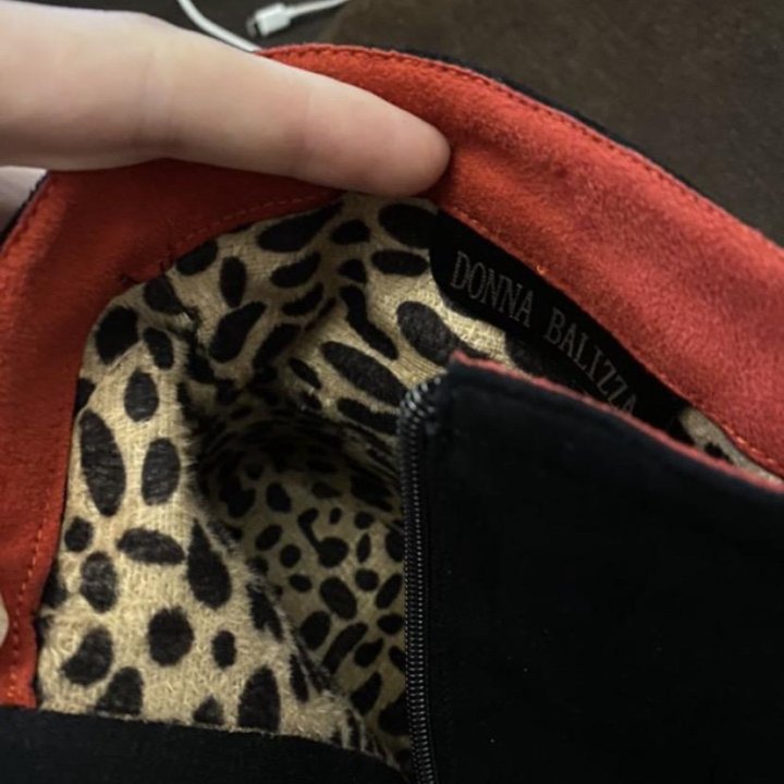 Ботильоны замшевые