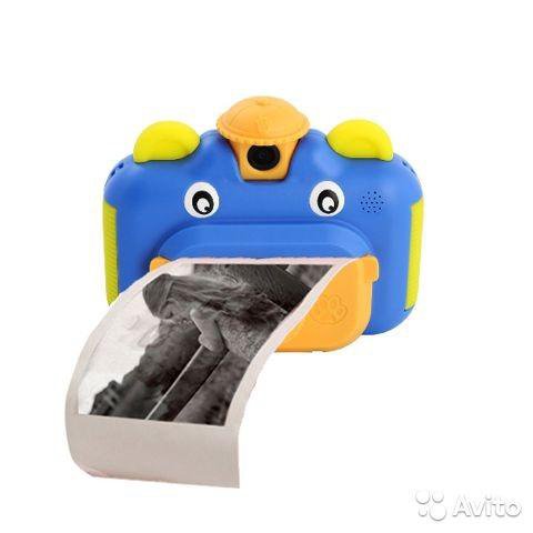 Детская фото камера с функцией мгновенной печати
