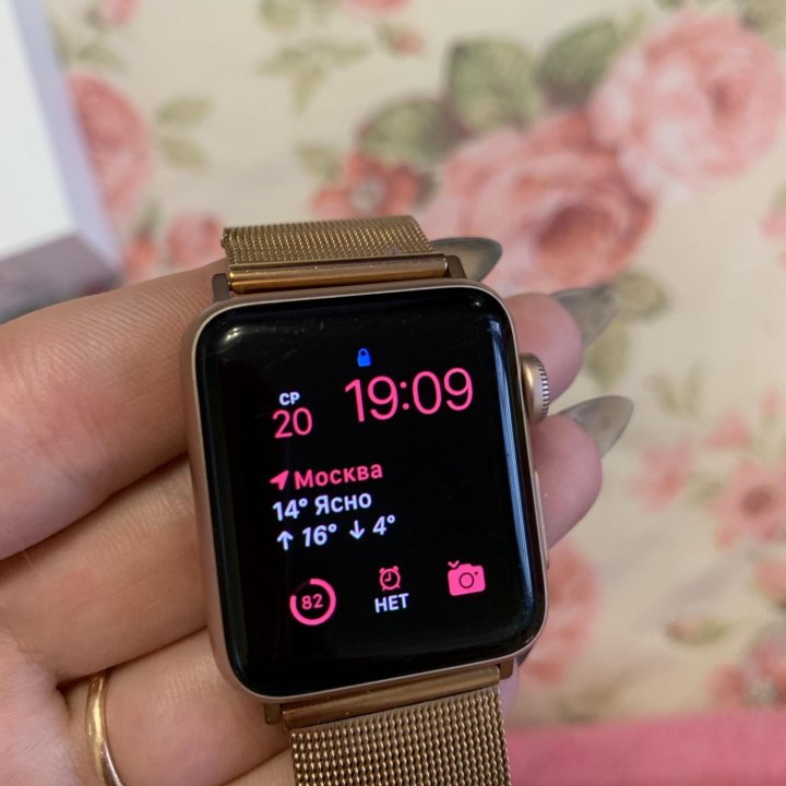 Часы Apple Watch Series 3 38 mm Rose Gold в Москве, цена 9 500 руб ...
