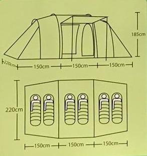 Палатка Арктика 1699-1,6person tent, Двухкомнатная