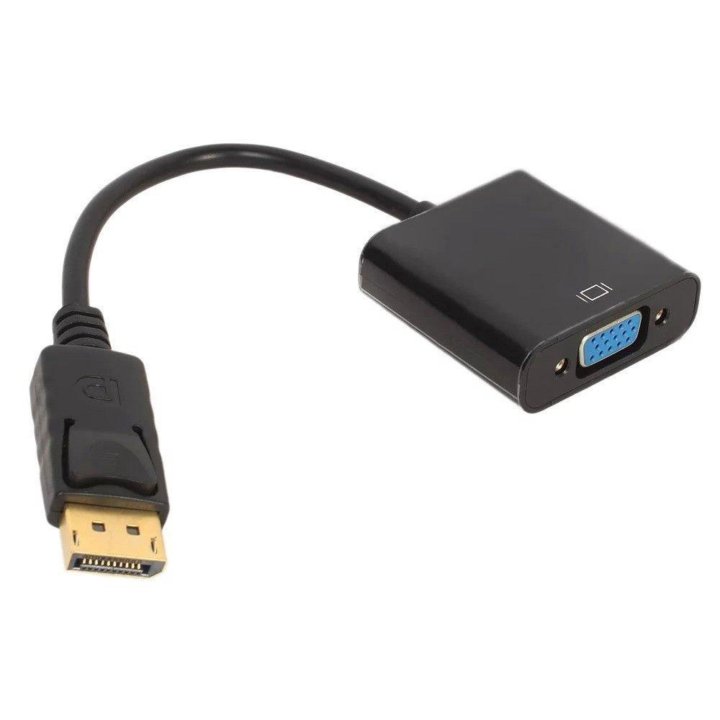 Переходник c DisplayPort на VGA, черный