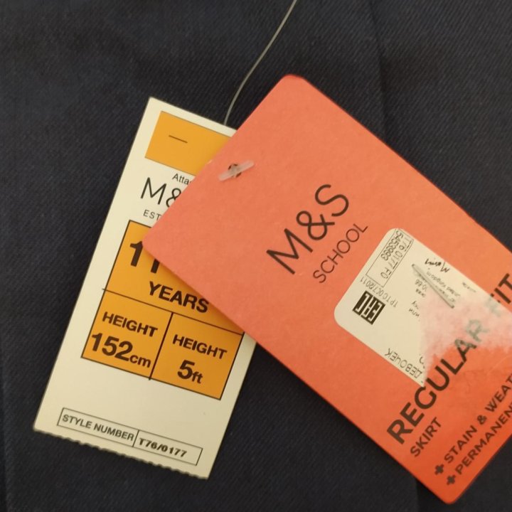 Новая Школьная юбка M&S р 152 11л