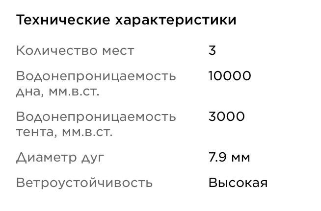 Палатка 3х местная двухслойная новая