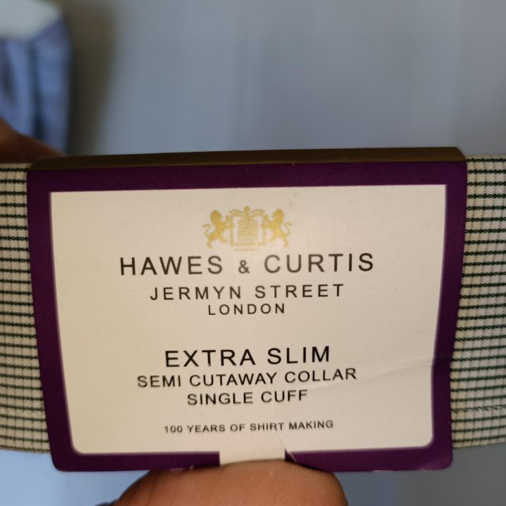 Новая брендовая Hawes&Curtis 15.5/34 Green. Англия