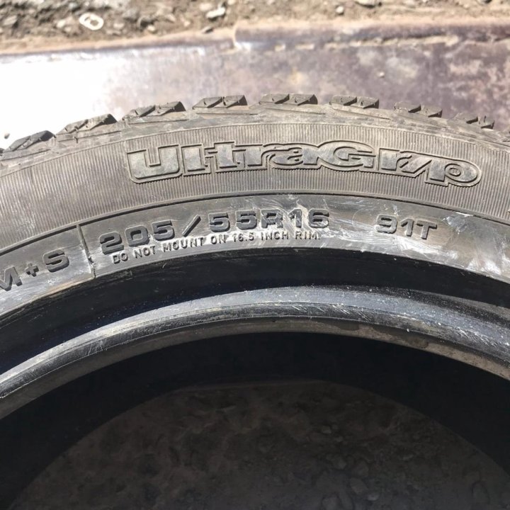 205/55R16 Goodyear UltraGrip Ice+ (Лот №4529)