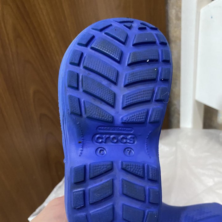 Сапоги резиновые crocs,c7