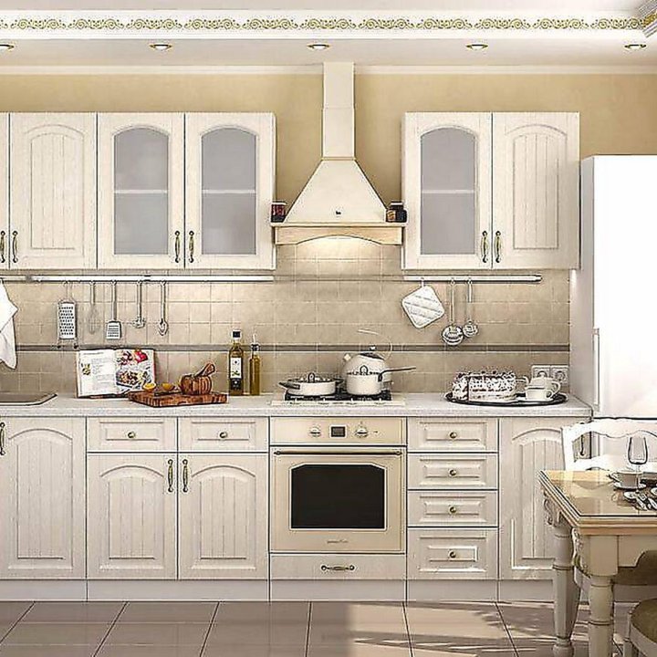 Модульная кухня Верона — длина 2,8 м, 2 цвета фаса
