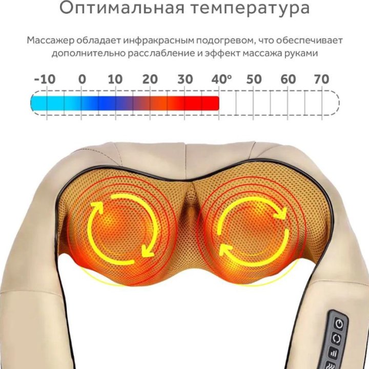 Массажер для шеи, спины, плеч электрический новый