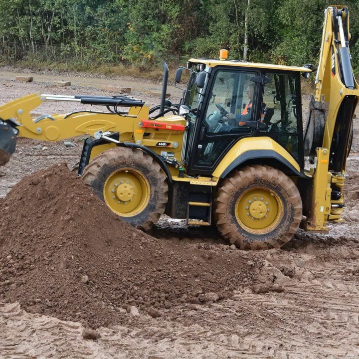 Аренда экскаватора-погрузчика Cat 444F2 + г/молот.