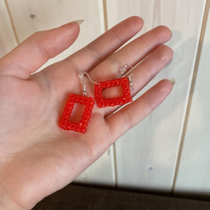 Серьги из бисера