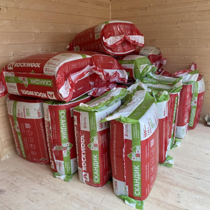 Теплоизоляция Роквул Скандик Rockwool 800x600x100