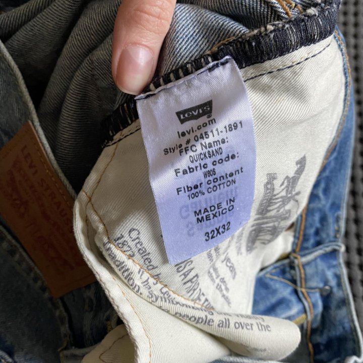 Джинсы levis 511 slim 32х32 оригинал