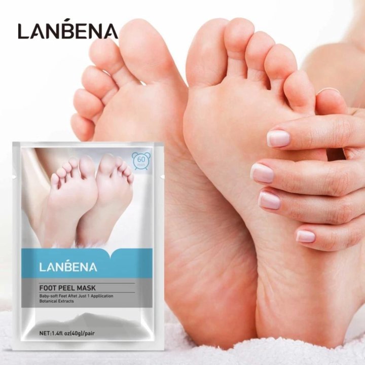 Пилинг носочки для ног LANBENA