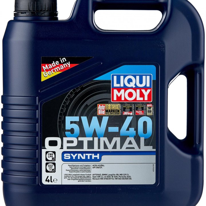 Liqui Moly Optimal Synth 5W40 SN/CF 4 литра