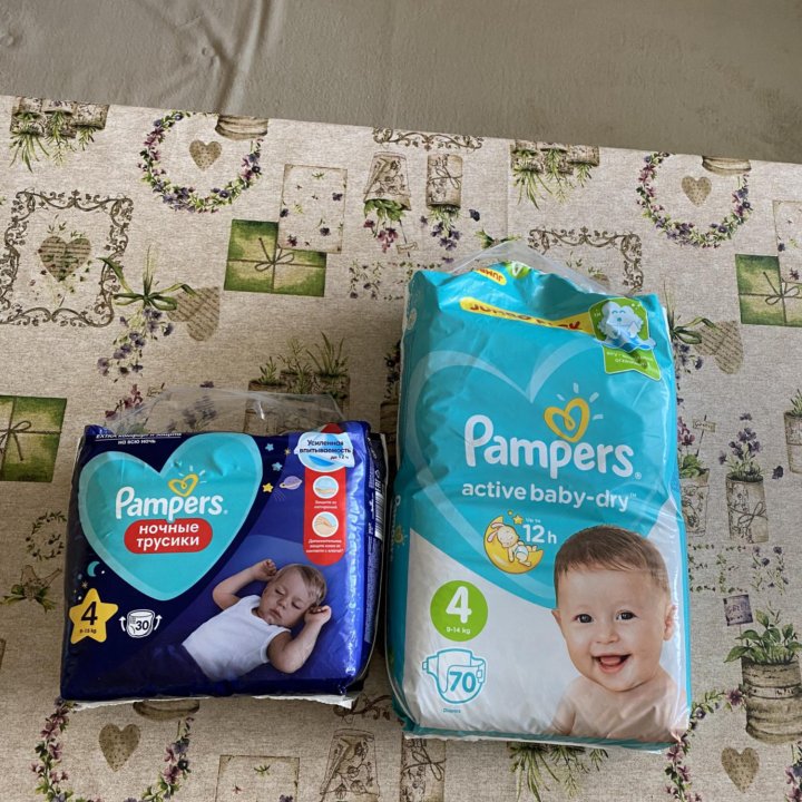 Памперсы и трусики Pampers 4